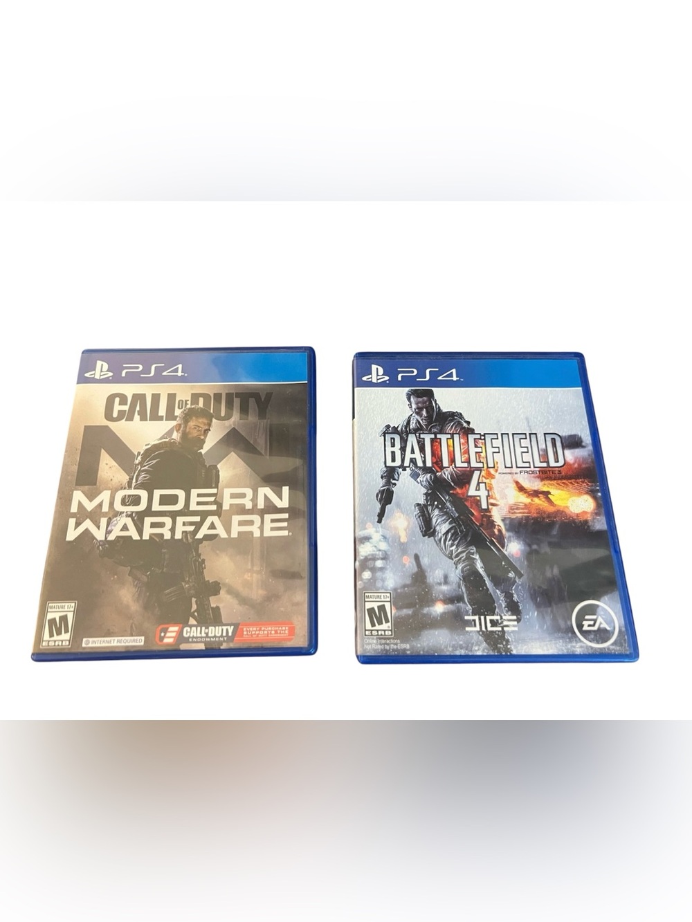 Sony PS4 Game Pair — Call of Duty Modern Warfare & Battlefield 4